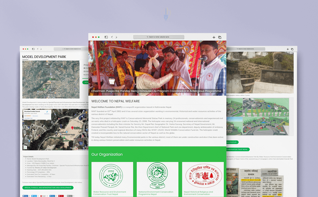 Content Design & Website Management for Nepal Welfare